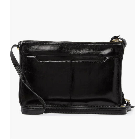HOBO NWOT Mission Leather Black Crossbody Bag - Picture 2 of 9